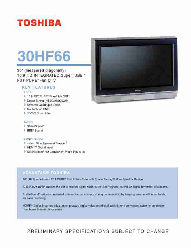 Toshiba CRT Television 30HF66-page_pdf
